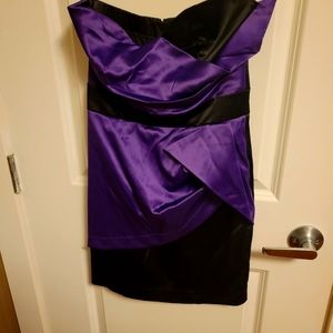 Sleeveless satin mini size S